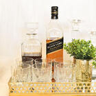 Conjunto 2 Bandejas Decorativa Douradas Sardis 34,5 Cm