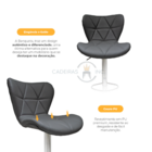 Conjunto 2 Banqueta Altas Para Cozinha Americana Balcão Banca