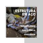 Conjunto 2 Banquetas 106 Tubo Prata Tecido Bege Carraro