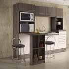 Conjunto 2 Banquetas Alta 65 Unimóvel  Unimóvel Cromado