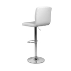 Conjunto 2 Banquetas Alta Com Encosto Estofado Gomos Branca