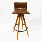 Conjunto 2 Banquetas Alta Decorativa Pérola Cor Whisky Pés Ma