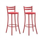Conjunto 2 Banquetas Altas  Vermelha