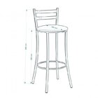 Conjunto 2 Banquetas Altas  Vermelha