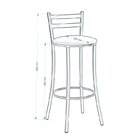 Conjunto 2 Banquetas Altas Unimóvel Laranja