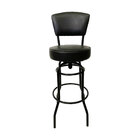 Conjunto 2 Banquetas Bar Com Encosto Giratória Altura 65cm Co