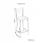 Conjunto 2 Banquetas Bistrô Unimóvel Cromado