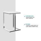 Conjunto 2 Banquetas Carraro Tubo Cromado Madeirado Branco