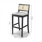 Conjunto 2 Banquetas Com Encosto E Apoio Para Pés Tiê Cabecas