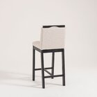 Conjunto 2 Banquetas Estofadas Madeira Maciça Dani