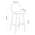 Conjunto 2 Banquetas Gênova   Marrom Mogno