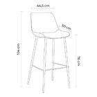 Conjunto 2 Banquetas Gênova   Preto