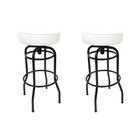 Conjunto 2 Banquetas Giratória Bar Para Bancada Média Altura