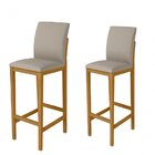 Conjunto 2 Banquetas Lily Liptus Avelã