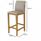 Conjunto 2 Banquetas Lily Liptus Avelã