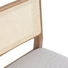 Conjunto 2 Banquetas Madeira Maciça Encosto Em Tela Natural E