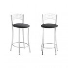 Conjunto 2 Banquetas Média 91   Cromado