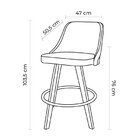 Conjunto 2 Banquetas Poliuretano Bárbara   Preto