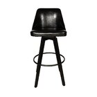 Conjunto 2 Banquetas Poliuretano Bárbara   Preto