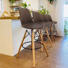 Conjunto 2 Banquetas Saarinen  Marrom Old