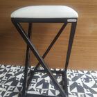 Conjunto 2 Banquetas Sofisticada Resistente Baixa Bar Branco