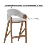 Conjunto 2 Banquetas Tecido Único 2235 Bf Pérola Amendoa