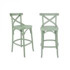 Conjunto 2 Banquetas Texas Gamma Móveis Verde