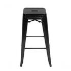 Conjunto 2 Banquetas Tolix Alta - Preta - Kza Bela