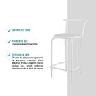 Conjunto 2 Banquetas Tubo Branco Napa Branca