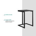 Conjunto 2 Banquetas Varanda Gourmet Tubo Preto Madeirado Pre