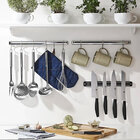 Conjunto 2 Barras Organizadoras De Cozinha 60cm Em Aço Inox T