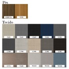 Conjunto 2 Cad Amanda Imbuia/linho Cinza Claro - New Ceval