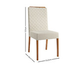 Conjunto 2 Cadeira Linho Vivi Ambar Sonetto