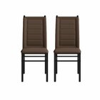 Conjunto 2 Cadeiras 41cm X 96,5cm Tokio Preto/marrom