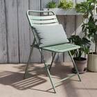 Conjunto 2 Cadeiras para Jardim Aço Dobrável Cafe II Verde Naterial