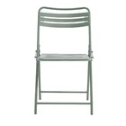 Conjunto 2 Cadeiras para Jardim Aço Dobrável Cafe II Verde Naterial