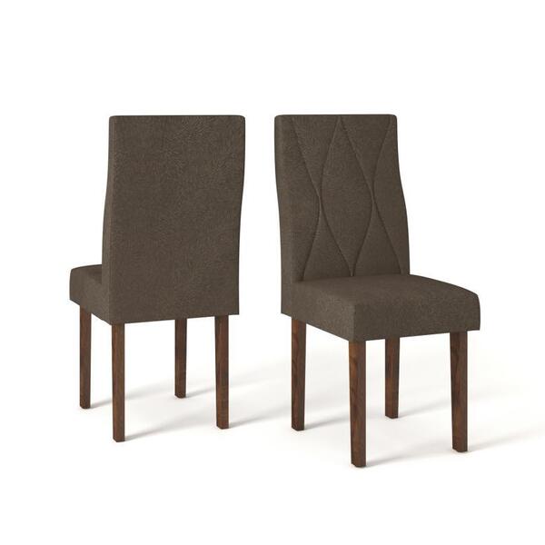 Conjunto 2 Cadeiras Ágata Para Sala De Jantar Dj Móveis