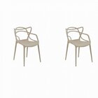 Conjunto 2 Cadeiras Allegra  Nude
