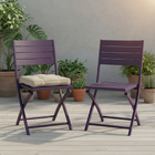 Conjunto para Jardim com 2 Cadeiras em Alumínio Azul Ágata Xara II Naterial