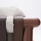 Conjunto 2 Cadeiras para Jardim Alumínio com Braço Retro Efeito Madeira Naterial