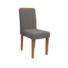 Conjunto 2 Cadeiras Amanda Ype/veludo Cinza - New Ceval