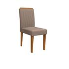 Conjunto 2 Cadeiras Ana Ype/camurça Marrom - New Ceval