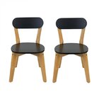 Conjunto 2 Cadeiras Antonella Laqueado Preto