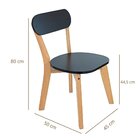 Conjunto 2 Cadeiras Antonella Laqueado Preto