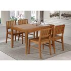 Conjunto 2 Cadeiras Assento Madeira Angra  Verniz Mel