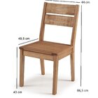 Conjunto 2 Cadeiras Assento Madeira Fortaleza Ii Casa E Jardi