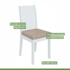 Conjunto 2 Cadeiras Athenas Móveis Lopas Branco/naturale Creme