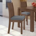 Conjunto 2 Cadeiras Athenas Móveis Lopas Imbuia Clean/cinza