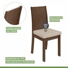 Conjunto 2 Cadeiras Athenas Móveis Lopas Imbuia Clean/rinzai