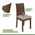 Conjunto 2 Cadeiras Athenas Móveis Lopas Imbuia Clean/rustico